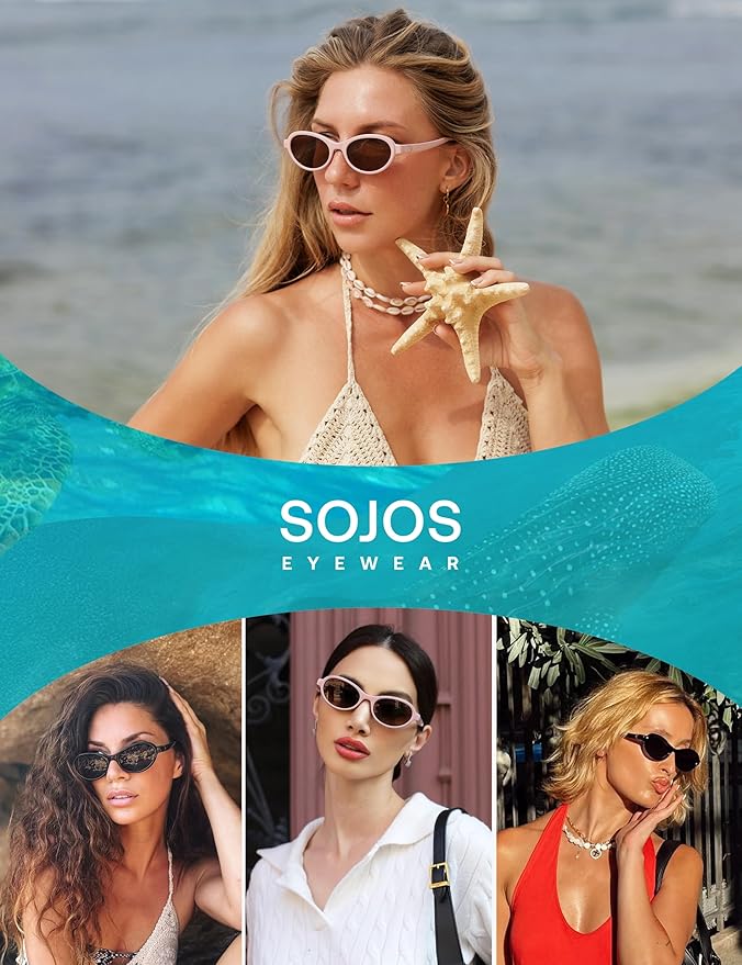 SOJOS Ocean Collection Polarized Retro Oval Small Sunglasses Womens Recycled Plastic Frame Eco-Friendly UV400, Echo geni.us/MyOI5n #Amazon via @Amazon 

#ad #sunglasses #sunrise #sunset #gifts #beach #travel