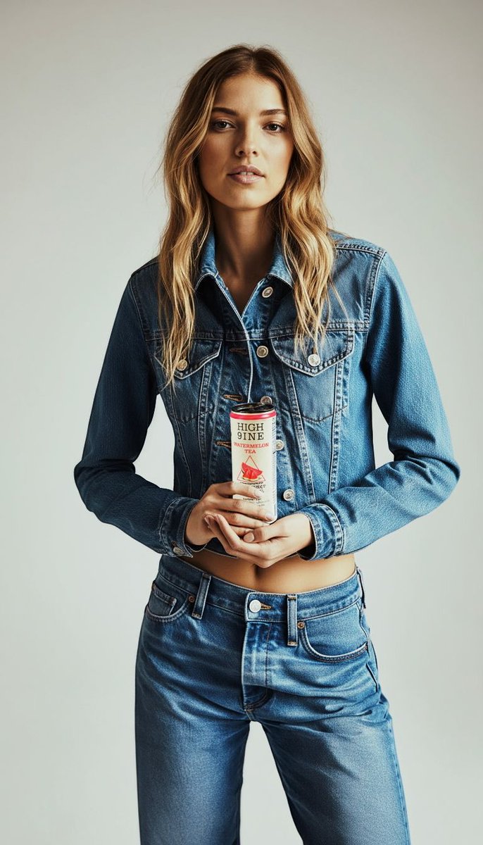 Wellness can look as simple as denim and a can of HIGH 9INE Watermelon Tea. Real juice, coconut water, and THC honey come together for a clean, refreshing taste that feels like balance in a sip. End the day the way you want to feel. #HIGH9INE