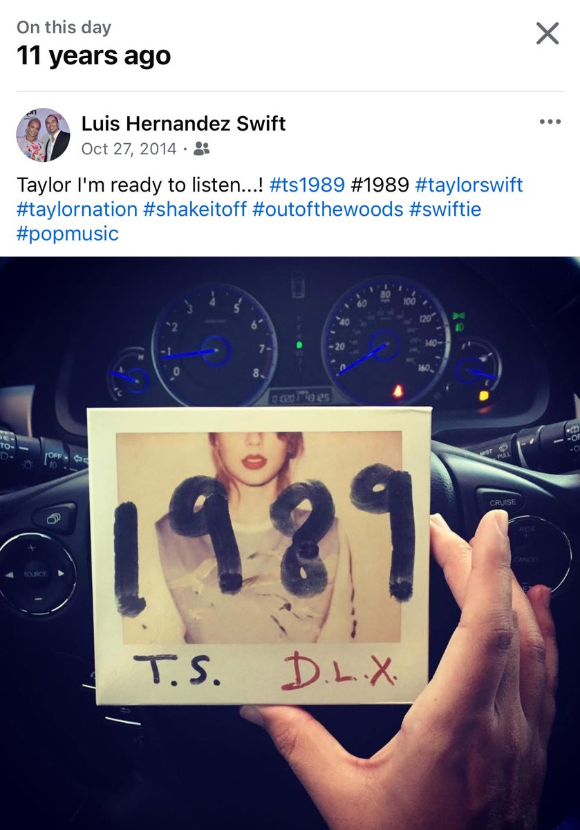 SwiftHernandez's tweet photo. Happy 11 years to the album that changed my life! And 2 years to its older re-recorded twin sister! 🩵🩵

#11YearsOf1989 #TS1989 #TaylorSwift #2Yearsof1989TaylorsVersion #TaylorNation #Swiftie @taylorswift13 @taylornation13 https://t.co/vRty7nD2TJ