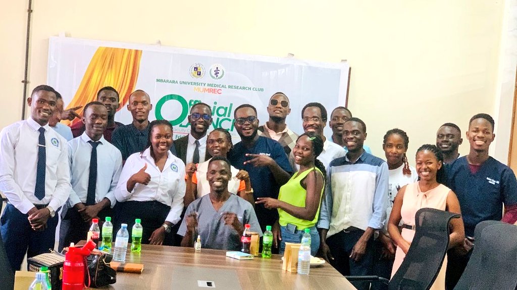 <a href="/MUMREC_official/">Mbarara University Medical Research Club (MUMREC)</a> is officially launched! 🚀
Grateful for the incredible support from <a href="/MbararaUST/">Mbarara University</a> faculty and fellow students who made this possible.
Dr. <a href="/brian_turigye/">Turigye Brian; MD,MPH,PhD(c)</a>, Dr. <a href="/JonathanKajjimu/">Jonathan Kaj…</a>, &amp; <a href="/Dr_MuwanguziM/">Muwanguzi Moses</a> thanks for the inspiring words.
Here’s to impact!
#MUMREC #MUMRECLaunch