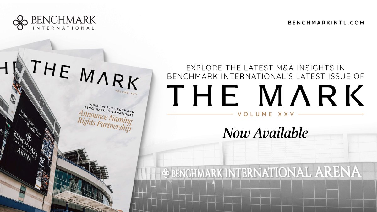 benchmarkgroup's tweet image. The latest edition of The Mark is here. In Volume XXV, Benchmark International shares forward-looking insights on market trends, strategic priorities, and M&amp;amp;A opportunities across key sectors. bit.ly/3WWxwdn

#BenchmarkInternational #TheMark #MandA #BusinessStrategy