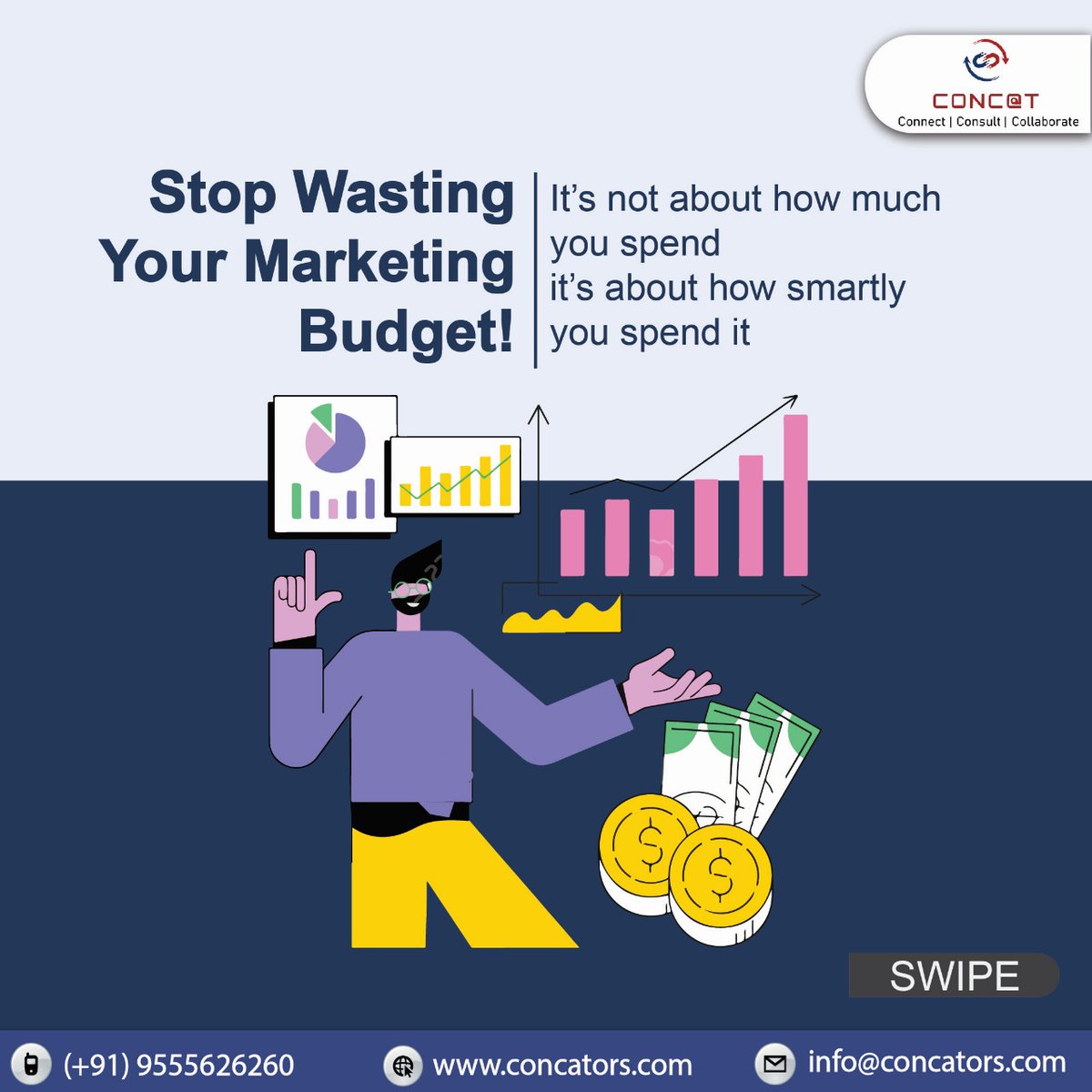 Concators's tweet image. Stop wasting your marketing budget!
It’s not about spending more, it’s about spending smart.

#SmartMarketing #DigitalMarketing #MarketingStrategy #BusinessGrowth #BrandAwareness #PerformanceMarketing #MarketingROI #OnlineMarketing #SocialMediaMarketing