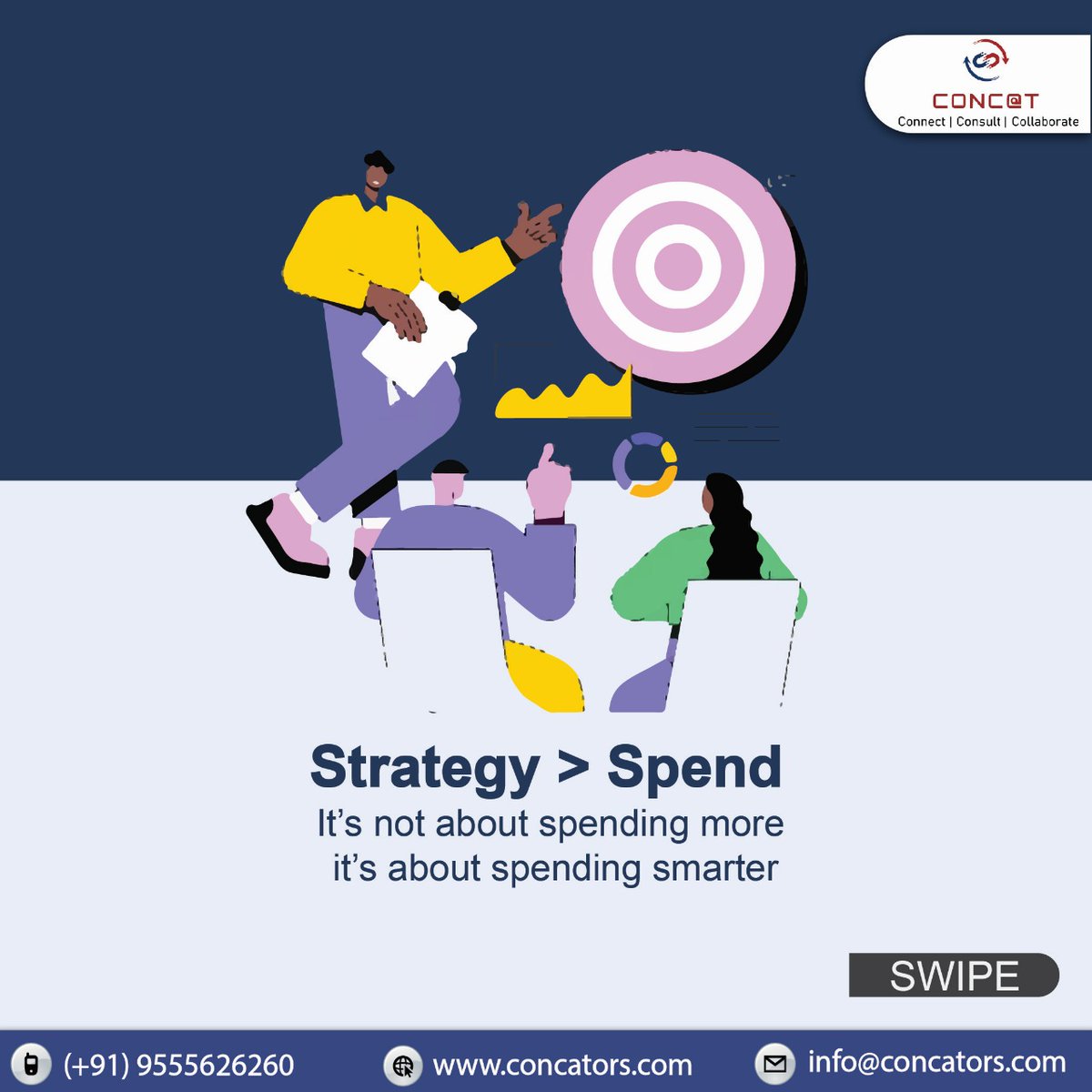 Concators's tweet image. Stop wasting your marketing budget!
It’s not about spending more, it’s about spending smart.

#SmartMarketing #DigitalMarketing #MarketingStrategy #BusinessGrowth #BrandAwareness #PerformanceMarketing #MarketingROI #OnlineMarketing #SocialMediaMarketing
