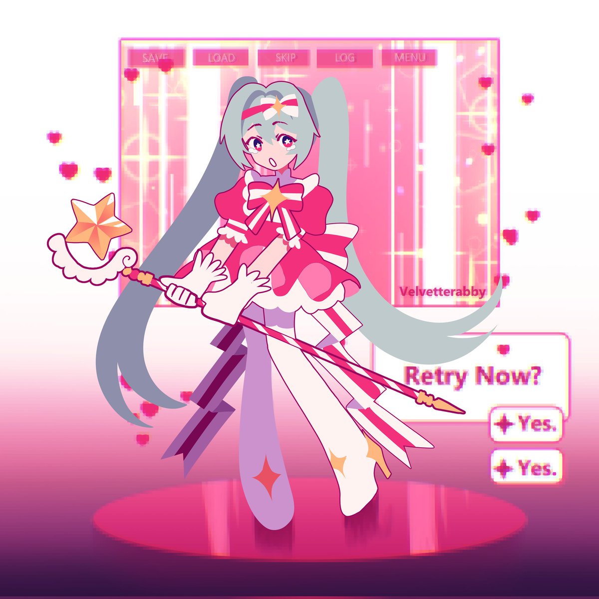 Velvetterabby's tweet image. Retry now, we can't get together this run either :(