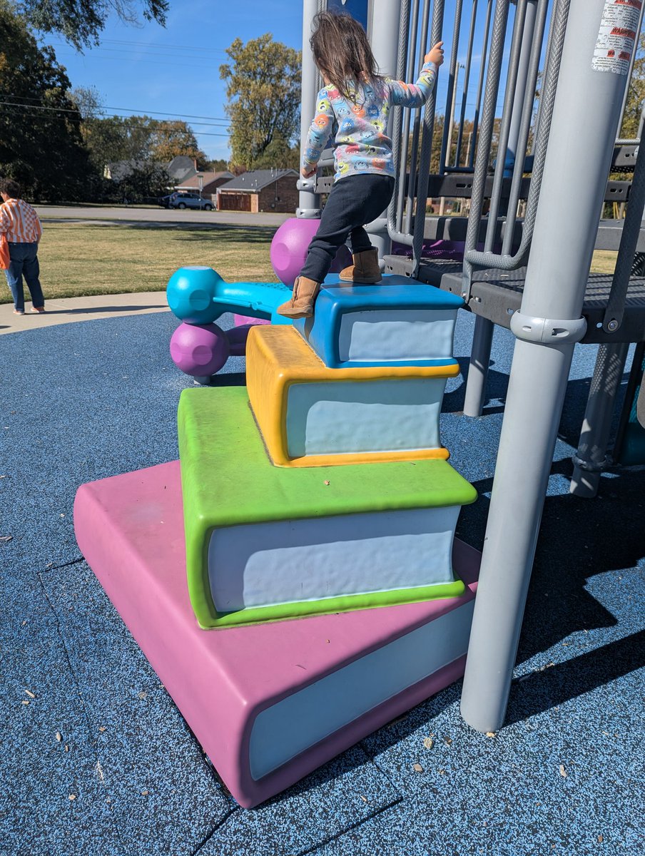 TaffetaChime's tweet image. Did you know there&apos;s a book-inspired playground here in middle Tennessee? It&apos;s at the Smyrna Public Library, and it is so cute!! It&apos;s one of my favorite playgrounds to take my kiddos! Plus, of course, there&apos;s the library and a walking book trail right there too! #library #books