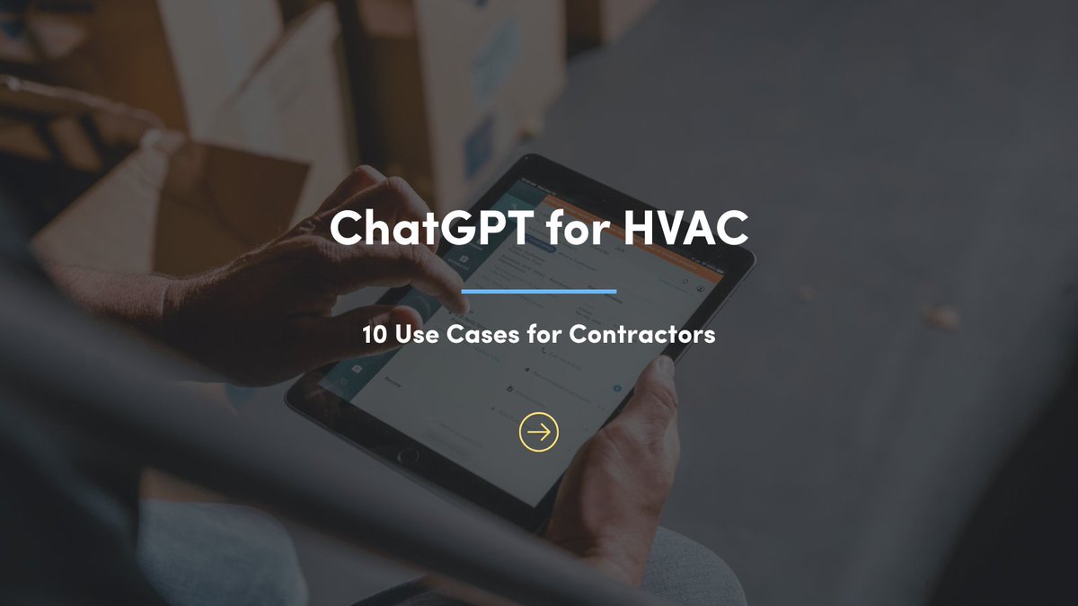 ServiceTitan's tweet image. AI isn’t replacing #HVAC professionals. But it can help your CSRs sound sharper, your technicians prep, and your proposals get out the door faster. Here are practical ways HVAC professionals are using ChatGPT: servicetitan.info/3Jt7kUA
#ServiceTitan