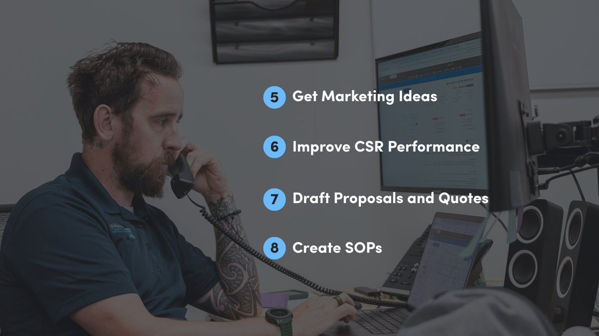 ServiceTitan's tweet image. AI isn’t replacing #HVAC professionals. But it can help your CSRs sound sharper, your technicians prep, and your proposals get out the door faster. Here are practical ways HVAC professionals are using ChatGPT: servicetitan.info/3Jt7kUA
#ServiceTitan