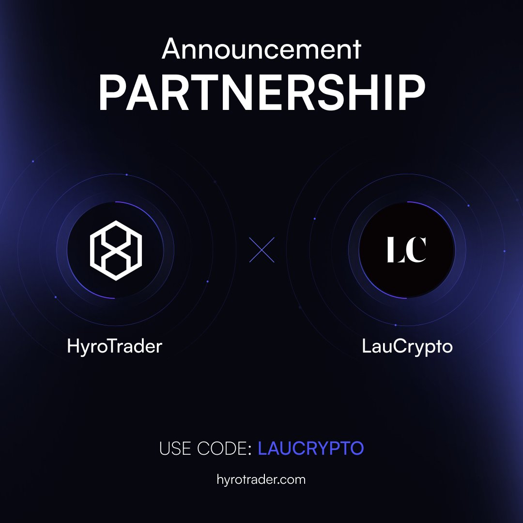 I have become one of the official partners of HyroTrader, the crypto trading prop firm with which I recently purchased my $200,000 funded account challenge.

1/ Benefits of the partnership:

Because of the partnership, you will be getting:

— HyroTrader funded account giveaways