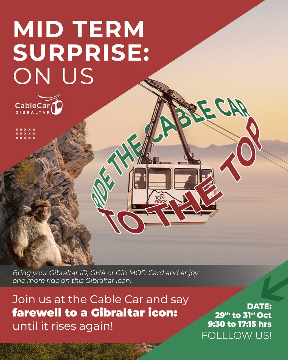 Cable Car Gibraltar tweet media