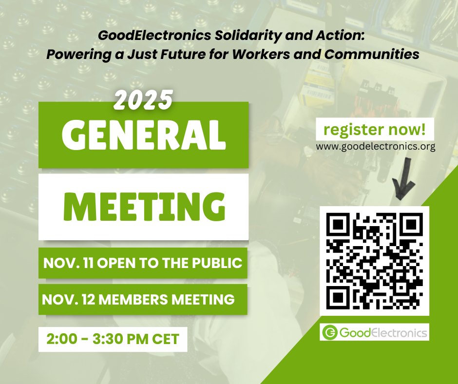 GoodElectronics tweet media