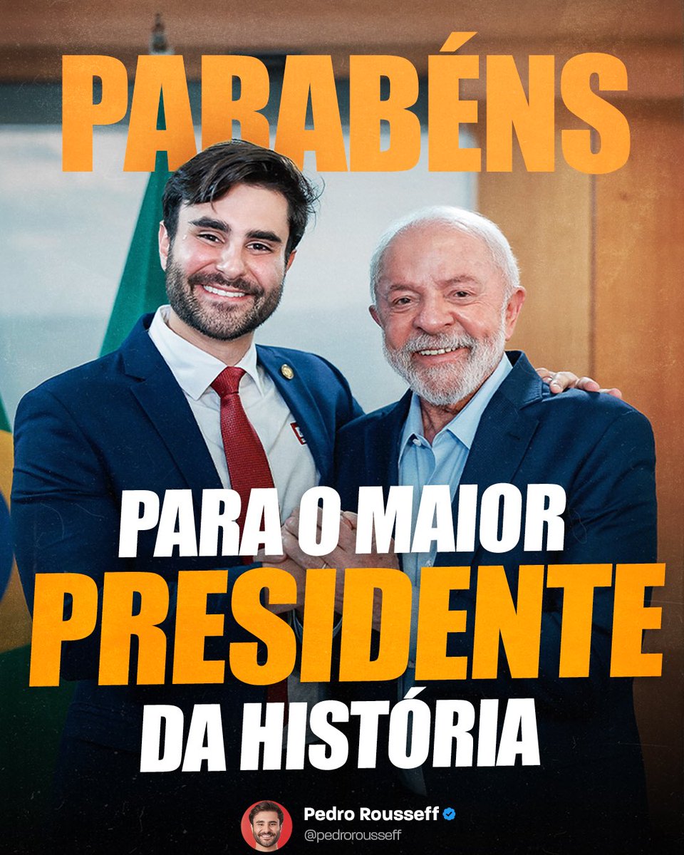 Parabéns para o MAIOR presidente da HISTÓRIA! VIVA LULA!! 🦑🌟