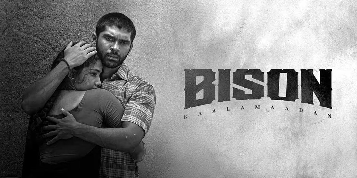 தீபாவளி முடிந்து 10 நாட்கள் கழித்துப் படம் பார்க்கப் போனால் கூட்டம் இல்லாமல் இருக்கும் என்று நினைத்துப் புதுக்கோட்டை விஜய் திரையரங்கில் Bison காளமாடன் பார்க்கப் போனேன்.

என் நினைப்புக்கு மாறாக சாரை சாரையாக இளைஞர்களும் குடும்பங்களும் கல்லூரி மாணவர் கூட்டமும் திரையரங்கை நிரப்பி