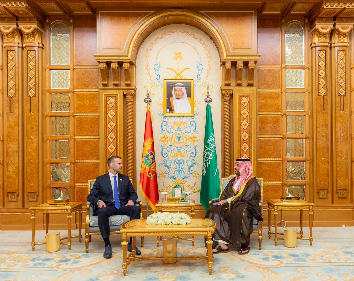 سمو #ولي_العهد يلتقي رئيس وزراء جمهورية الجبل الأسود وذلك على هامش انعقاد مؤتمر #مبادرة_مستقبل_الاستثمار.
#FII9
#واس