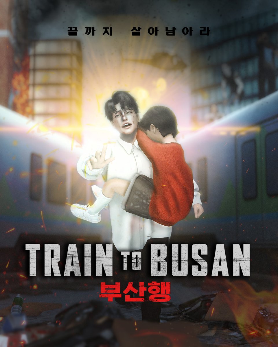 AreumMoonYT's tweet photo. 🧟Sobrevive hasta el final🧟
Hoy bucearemos hasta al cine de terror surcoreano para traeros mi póster de la colaboración #Posterween en el que recreo la famosa película Train To Busan🚂
Gracias un año más a @TanuskaRouge @Ozono96 por organizar la colaboración que viene siendo ya una tradición 🎃
#ShowUsYourSims #Sims4