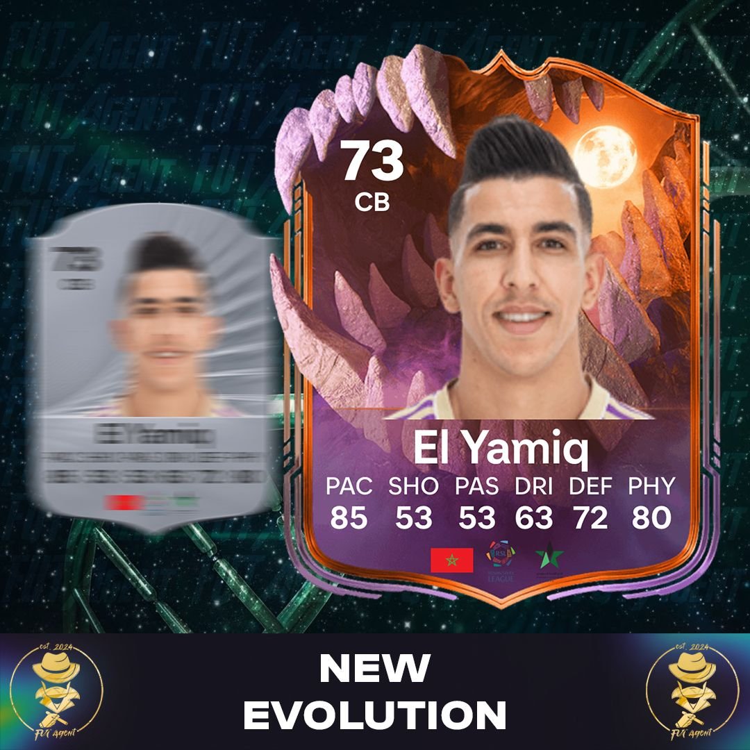 ULTIMATE SCREAM Evolution
El Yamiq can be used
stats upgrade, playstyles upgrade, roles upgrade
