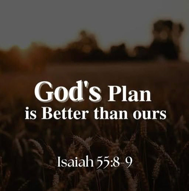 Isaiah 55:8-9
8 “For my thoughts are not your thoughts,
    neither are your ways my ways,”
declares the Lord.
9 “As the heavens are higher than the earth,
    so are my ways higher than your ways
    and my thoughts than your thoughts.
