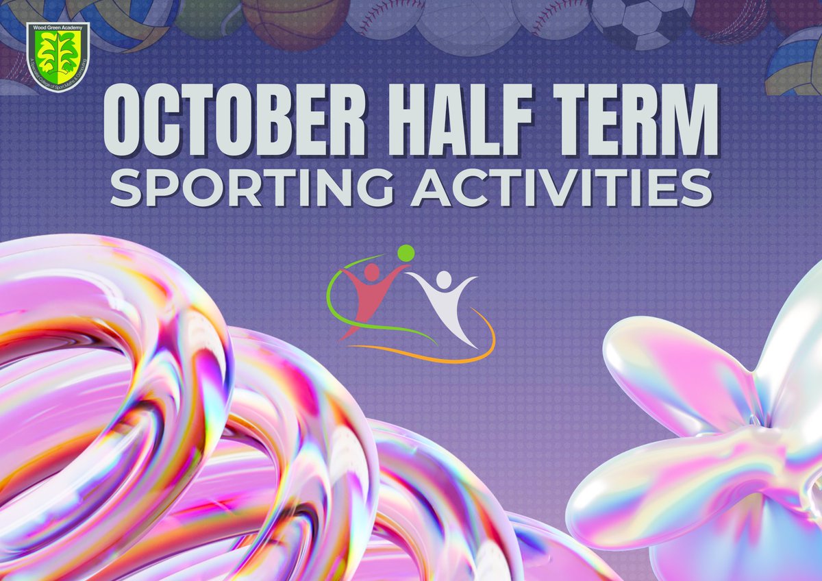 Looking for fun this half term? 🏀⚽ 

Exciting sporting activities are happening across Sandwell! Stay active and make the most of your break. 

Visit our website to find out more!

woodgreenacademy.co.uk/october-half-t…

#ActiveSandwell #HalfTerm
