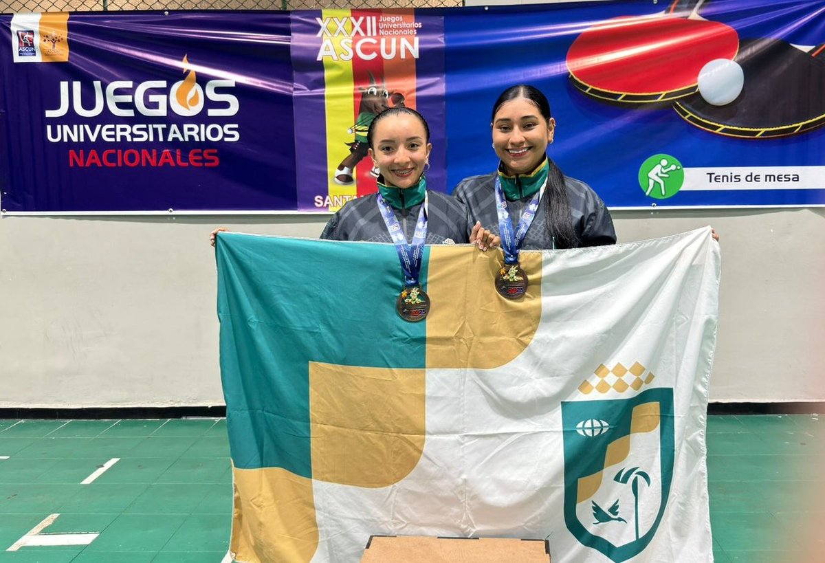 Felicitamos a Mayra, Juan y Paula por su destacada participación en Juegos ASCUN 2025, obteniendo medallas de bronce en Dobles Mixtos y Femenino.

¡Orgullo Unitrópico! 🥉👏