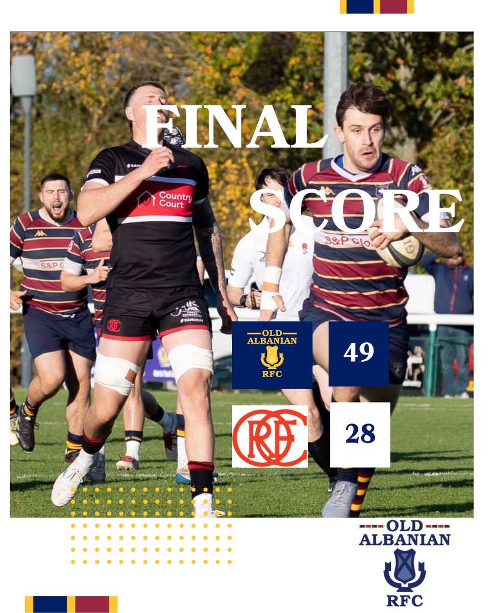 Old_AlbanianRFC's tweet photo. Another wonderful weekend of rugby for OARFC, with both Men’s and Saint’s 1st XV having good wins. Take a look at the up coming events and get booked in.
https://t.co/SiIbgrvwVT
#oarfc #rugby #stalbans #oasaints https://t.co/C5UBC2lTST