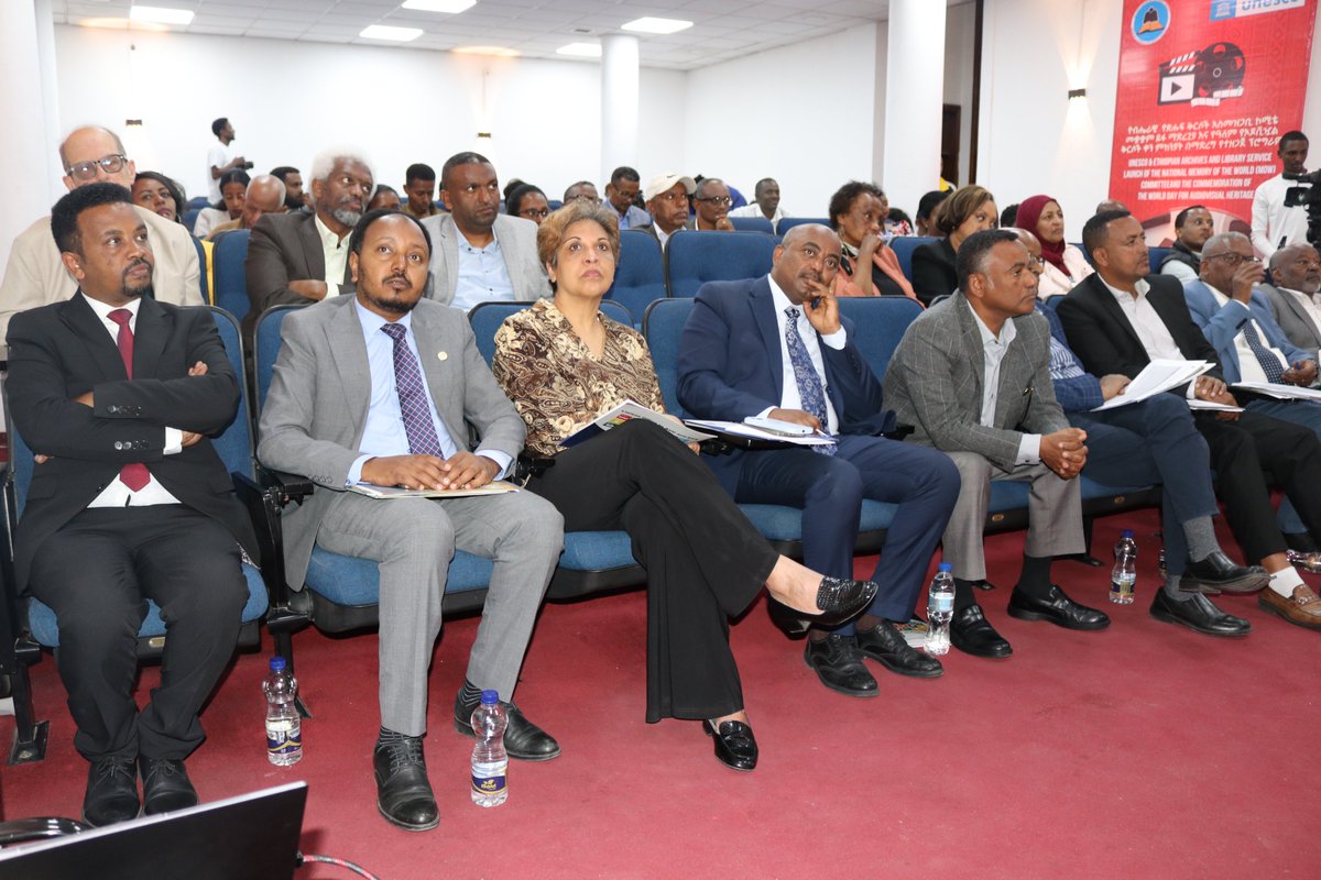 UNESCO_Addis's tweet image. Ethiopia marked the Int’l Day for #AudiovisualHeritage with the launch of its National #MemoryOfTheWorld Committee! 🎬 Held at EALS with support from UNESCO Addis, the event highlights Ethiopia’s commitment to preserving its documentary &amp;amp; audiovisual heritage. 🇪🇹 #UNESCO#Ethiopia