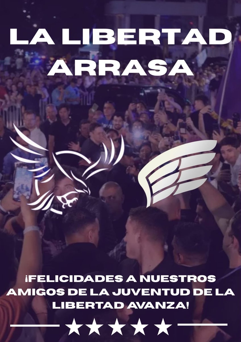 La Libertad Arrasa!
Gran éxito de las ideas de la Libertad!
Enhorabuena <a href="/JMilei/">Javier Milei</a>