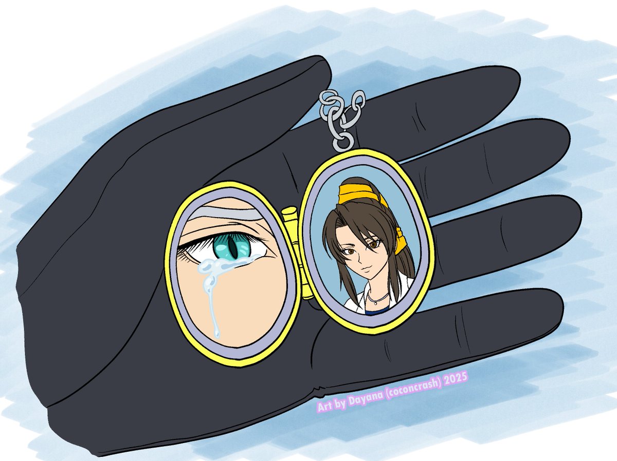 Day 2 - Locket - Our Sephiroth, sad for not knowing where his mommy is. 🪽⚔️😢 #SephirothWeek #Sephiroth #FinalFantasyVII #FF7 #FF7EC2ndAnniversary