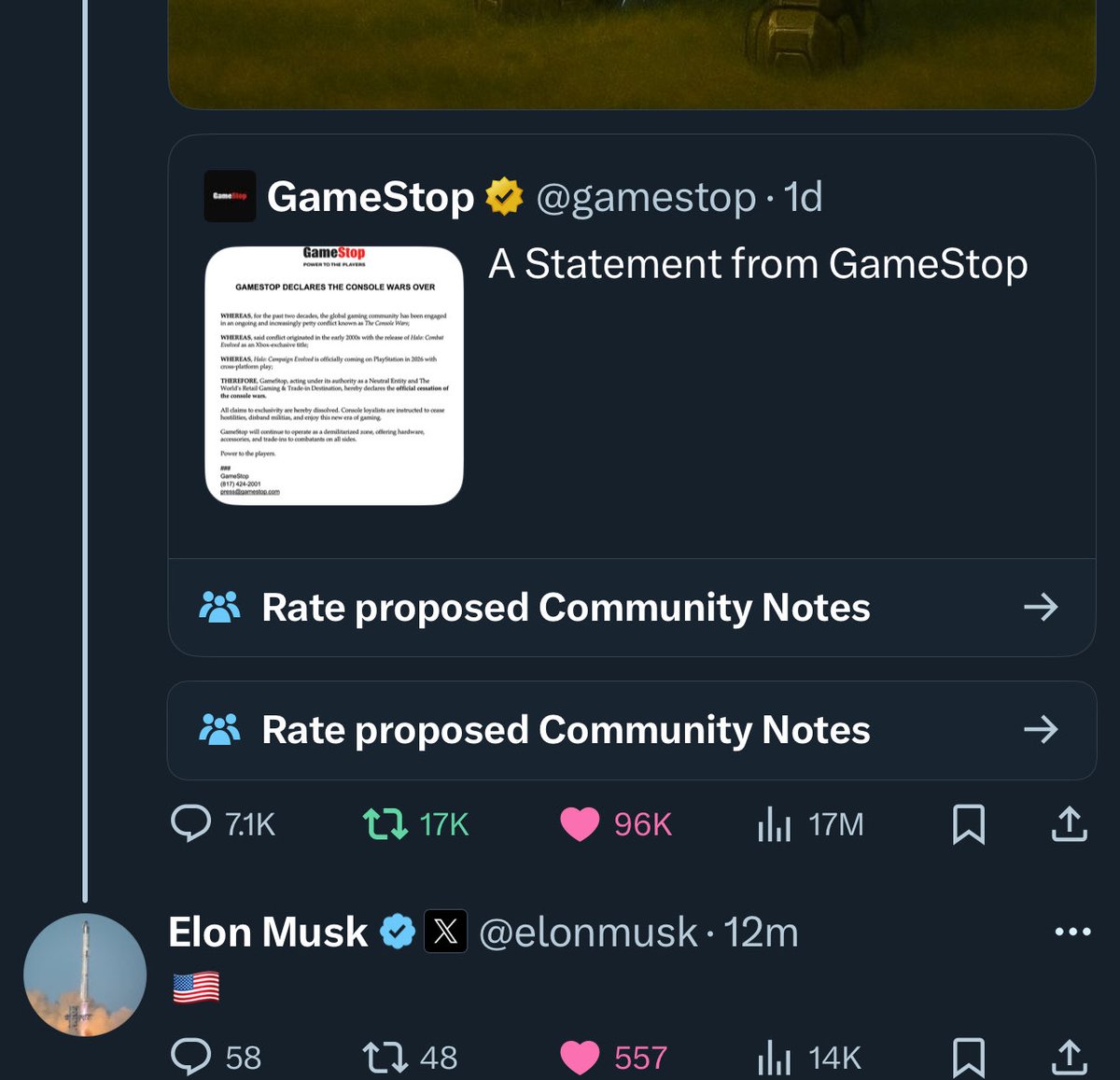 M_oass's tweet image. GAMESTONK anyone?
