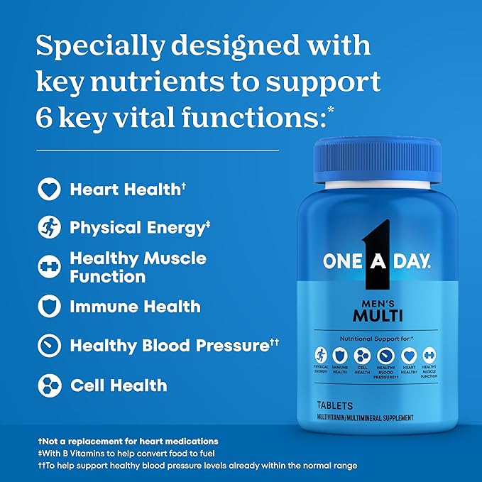 One-A-Day Multivitamin, Men's Health Formula Tablets, 200 Count geni.us/8ckqBMA #Amazon via @Amazon 

#ad #health #fitness #gym #supplements