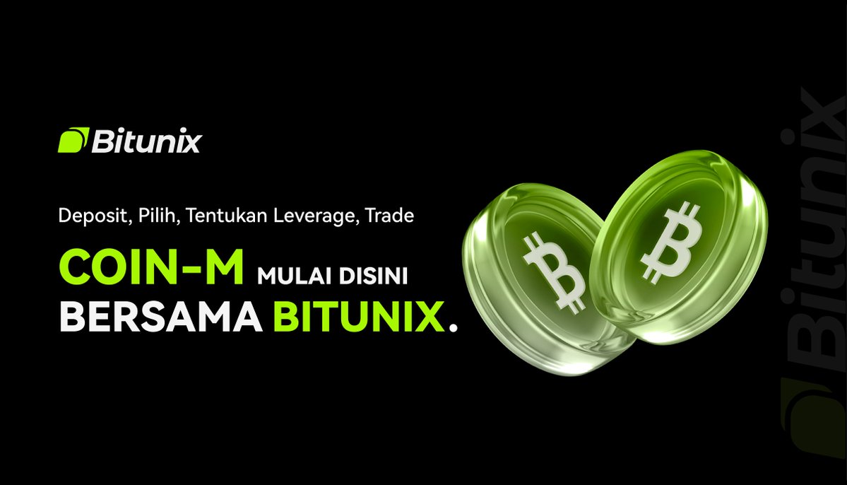 BitunixID's tweet image. Coin-M kini resmi hadir di Bitunix 💚
Kini Anda dapat memperdagangkan futures $BTC berbasis margin koin dengan lebih profesional.
Cukup lakukan deposit, atur leverage sesuai strategi dan ikuti peluang pergerakan pasar berikutnya.
Saatnya melangkah, bukan hanya menunggu.
Trade…