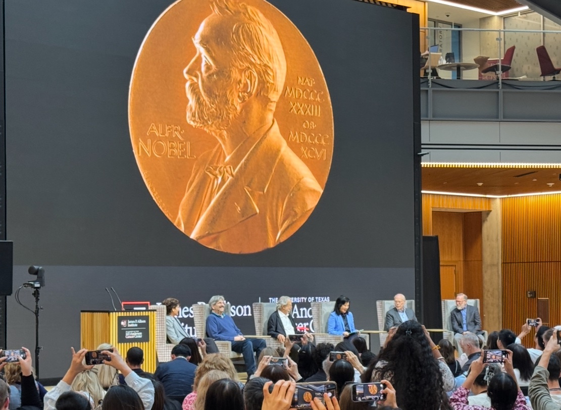 Great to catch up with so many incredible scientists at the James P. Allison Institute 3rd Annual Scientific Symposium. Not every day you get to attend an event featuring FIVE Nobel laureates (see second photo). Truly motivating and so much hope for patients ahead.