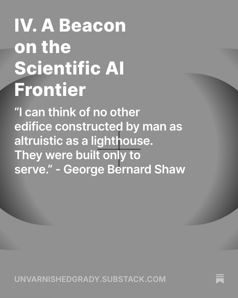 Lighthouse programs have been around forever in enterprise software, with benefits for startups and big companies alike. What do those programs look like in the era of scientific AI. Read my CEO's latest Substack: "A Beacon on the Scientific AI Frontier"
open.substack.com/pub/unvarnishe…