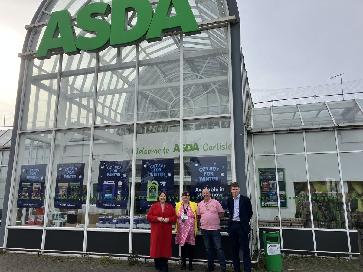 the_brc's tweet photo. Fantastic to have MP for Carlisle, Julie Minns, for taking the time on Friday to visit an @asda store in her constituency. ๐ค
Good discussions around local employment, retail crime and the planned business rates reform ahead of the #Budget. ๐
#BuyIntoRetail https://t.co/pidV9ubO1g