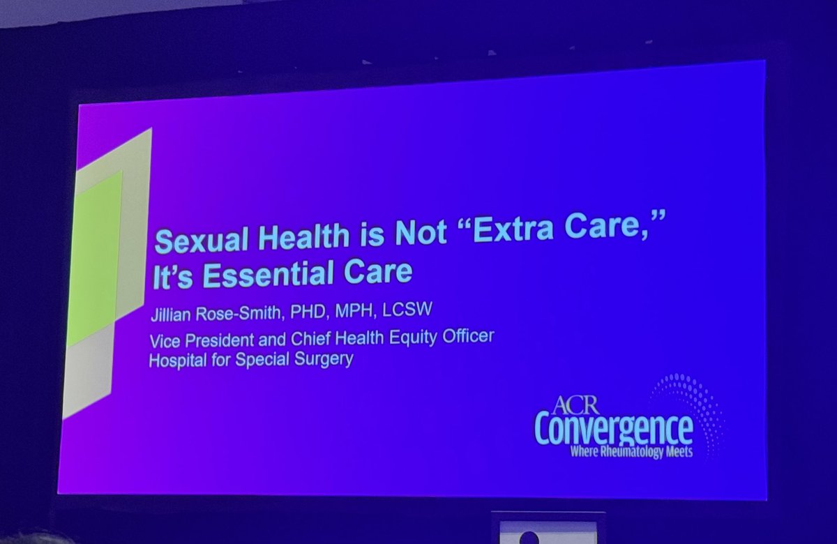TiffanyAndLupus's tweet photo. Dr. Jillian Rose gave a remarkably informative presentation on Sexual Health & Rheumatic conditions
🔹 99% of women w/SLE have reduced arousal
🔹56% of women w/Sjogrens exp vaginal dryness
🔹89% of men w/Systemic Sclerosis exp erectile dysfunction
#ACR25 #LADAorg #LupusChat https://t.co/I50TLlQZOf