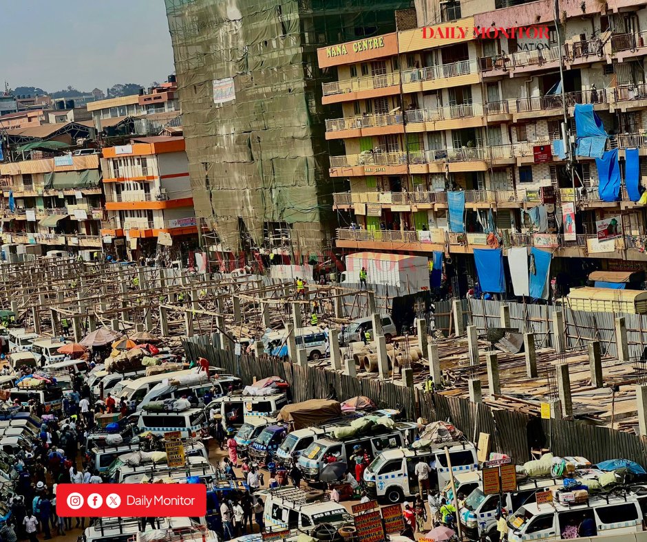 PHOTOS: Construction of a new building foundation is taking shape on top of the Nakivubo Drainage Channel in downtown Kampala. President Museveni recently granted permission to businessman Hamis Kiggundu, to cover and develop the drainage channel. The works have been ongoing for