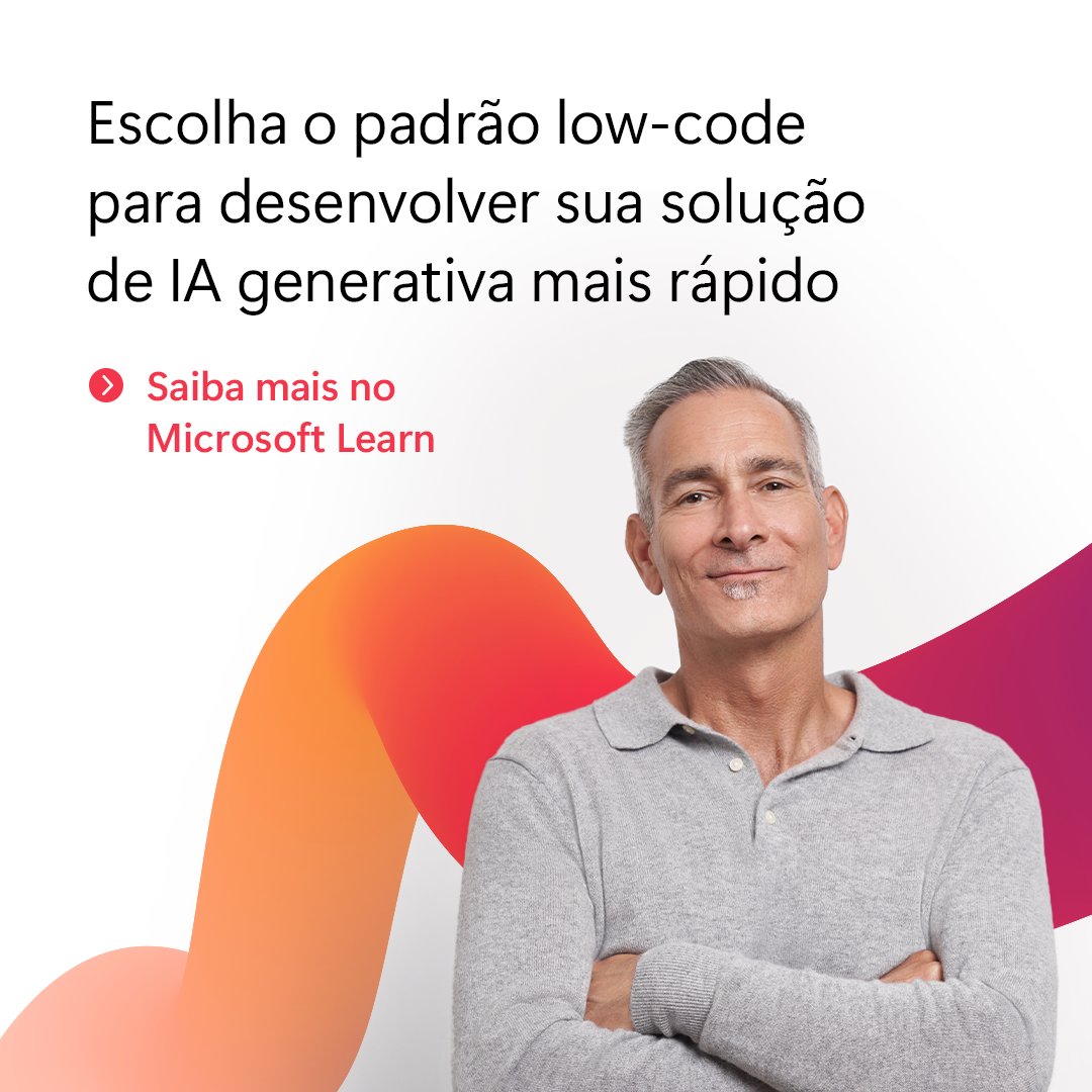 MicrosoftBr's tweet image. Os padrões low-code ajudam você a criar mais rápido, integrar com facilidade e entregar mais valor. 
Encontre agora o padrão certo para o seu negócio. Explore o guia: msft.it/6019tBlBS
