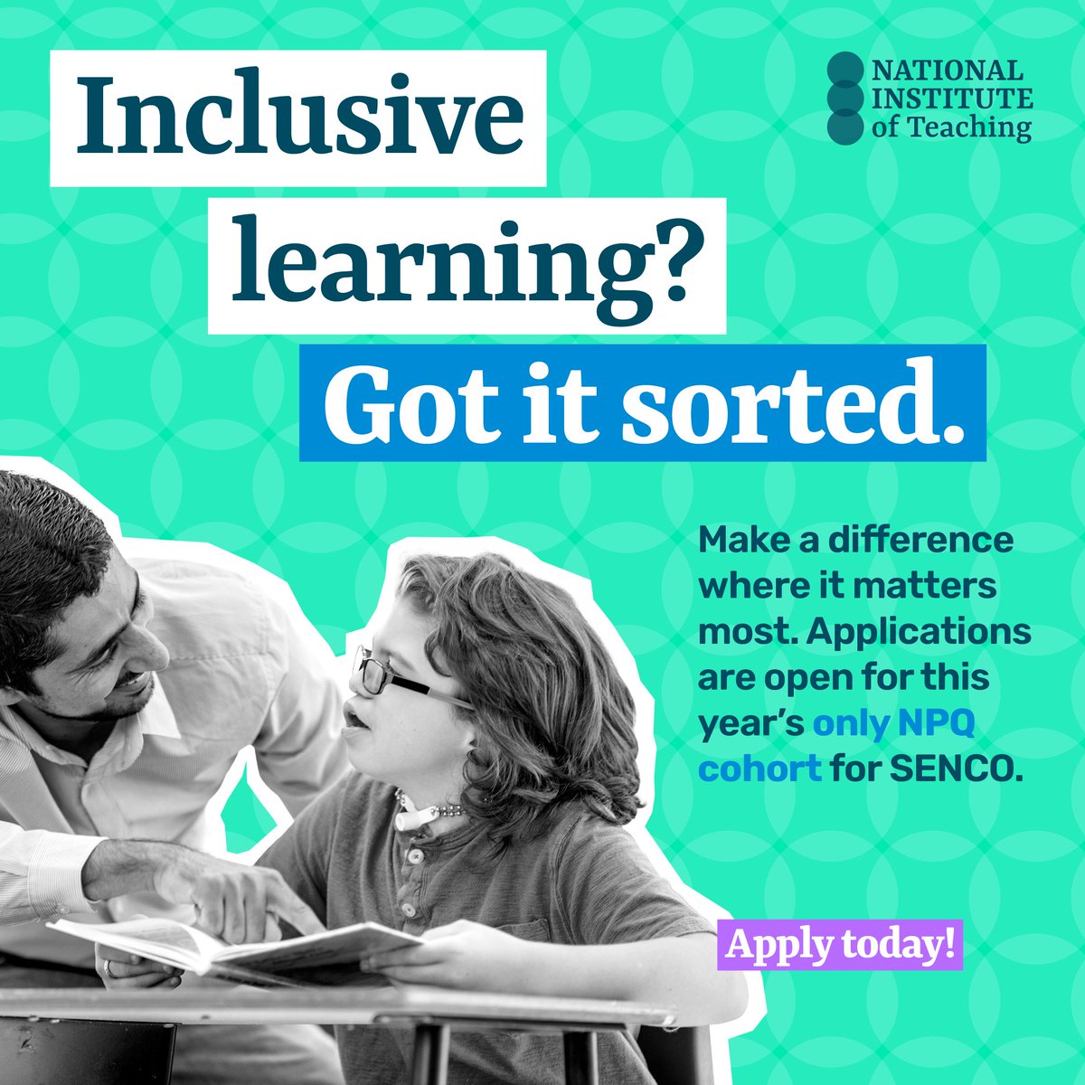Lead change where it matters most.

The NPQSENCO helps teachers and leaders drive inclusive practice and champion SEND provision.

🌟 One cohort only – November 2025.
⏰ Apply now: orlo.uk/F47FO

#NPQSENCO #SENDLeadership