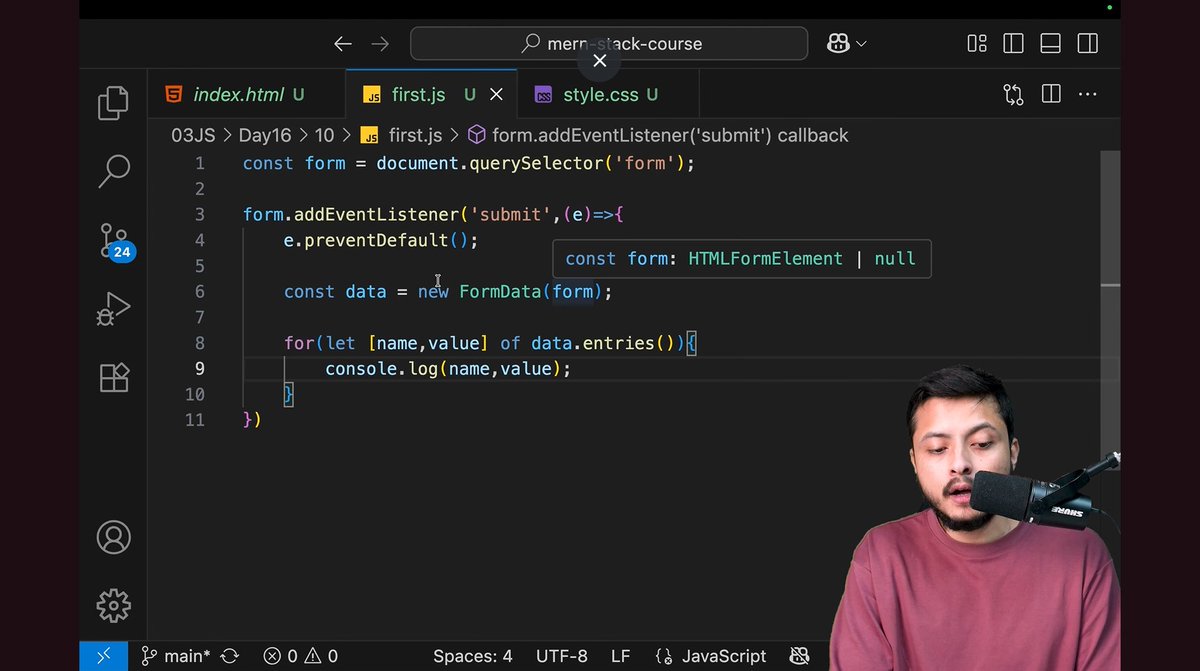 codewitharun9's tweet image. #180daysofcode - Day 31 ✅ with @rohit_negi9 bhaiyaa...

Create ten projects (e g, digital clock, income tax calculator, to do list, etc.) from scratch using HTML, CSS, JavaScript...

#MERN
#Webdevelopmemt
#JavaScript