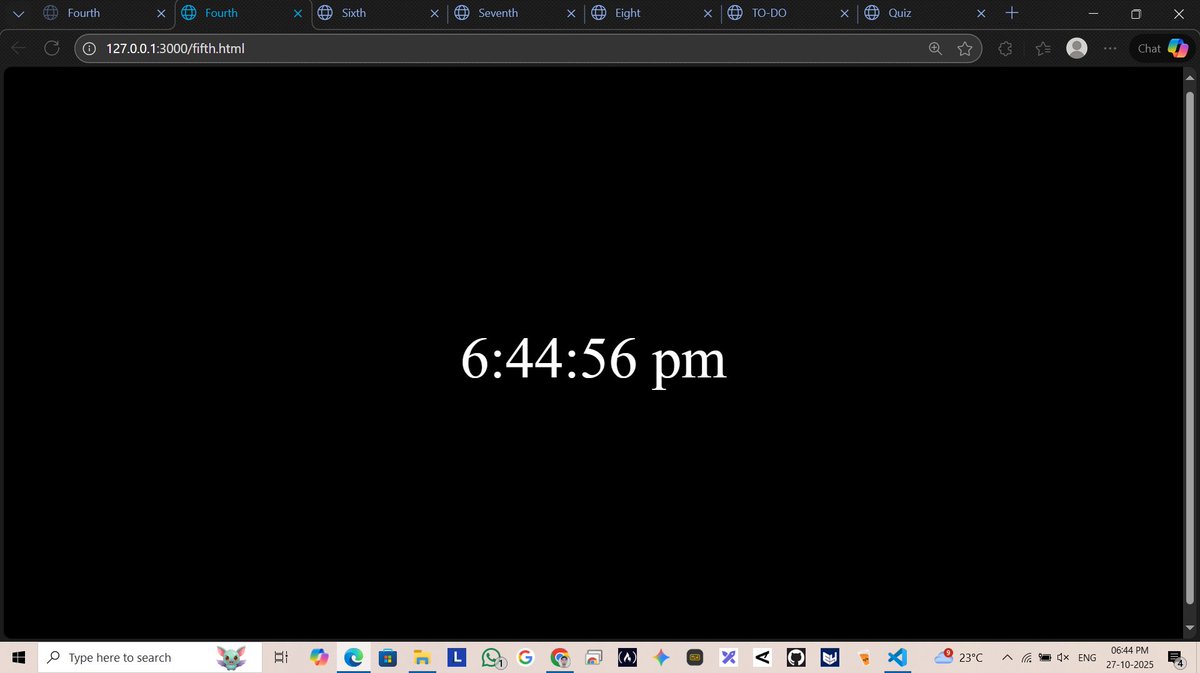 codewitharun9's tweet image. #180daysofcode - Day 31 ✅ with @rohit_negi9 bhaiyaa...

Create ten projects (e g, digital clock, income tax calculator, to do list, etc.) from scratch using HTML, CSS, JavaScript...

#MERN
#Webdevelopmemt
#JavaScript
