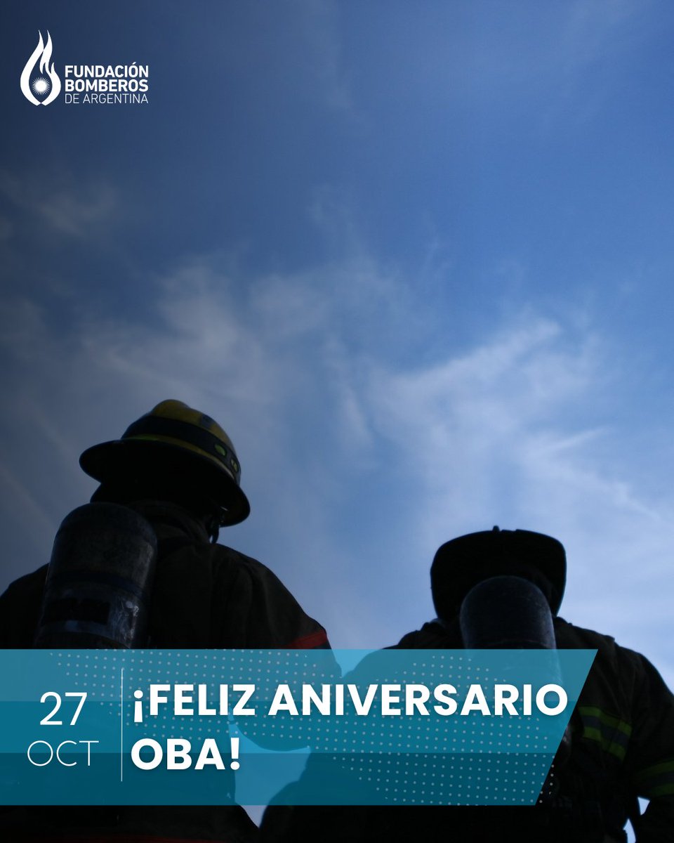 👉 Hoy celebramos el 19° aniversario de la Organización de Bomberos Americanos (OBA) 

🎉 ¡Feliz aniversario! 🎉

#FundaciónBomberosdeArgentina #OBA