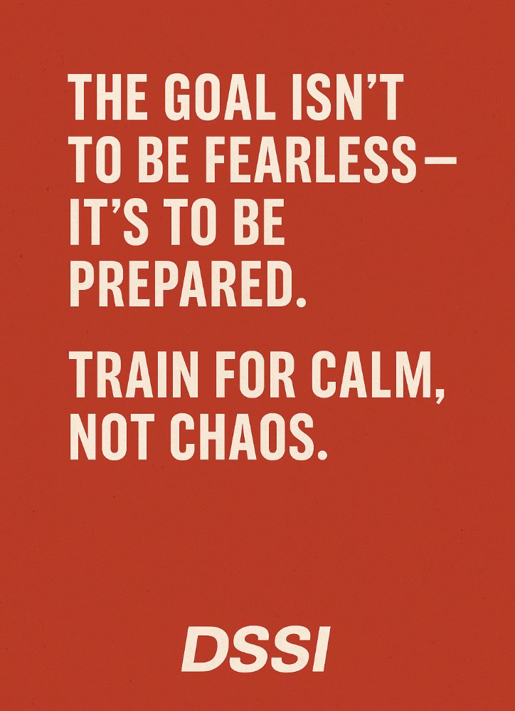dssimd's tweet image. 🔥Mindset Monday🔥

Fearless isn’t the goal — prepared is.
Train for calm, control, and confidence.
What you practice today shows up when it matters.
#DSSI #MindsetMonday #BeReady