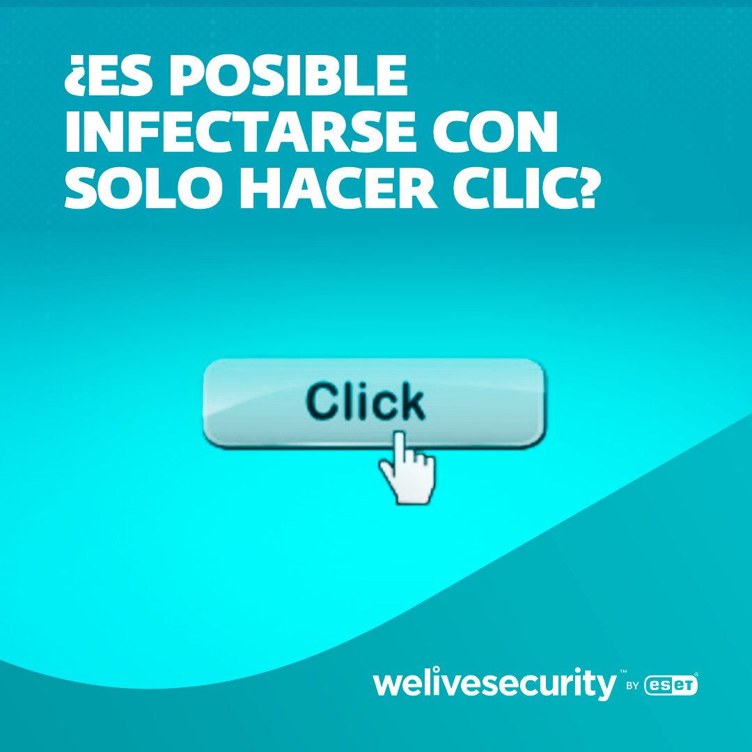 ¿Un clic puede ser suficiente para infectarte? 🖱️💥

En este artículo te contamos cuándo eso puede pasar, cómo sucede y qué medidas tomar para evitarlo.

Descúbrelo aquí🔗 welivesecurity.com/es/concientiza…