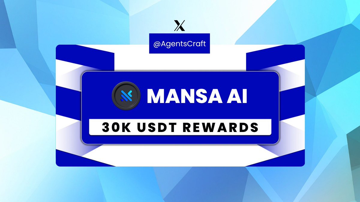 New airdrop: Mansa AgentCraft (MUSA)
Total Reward: $30,000 worth of MUSA
Rate: ⭐️⭐️⭐️⭐️
Winners: 2,000 Random, 500 FCFS and Top 100
Distribution: within 2 weeks after the airdrop ends

Bot Airdrop Link: t.me/AgentsCraftAir…

🔹Complete the tasks from the airdrop bot
🔹Submit