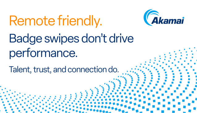 ConnectPubSec's tweet photo. .@Akamai and i4cp’s new survey found that 83% of remote-friendly companies report high productivity. Even better? Most do it without surveillance tools. See what’s really powering remote success: https://t.co/nBPBsQG0kr https://t.co/I5Sncw8QnM