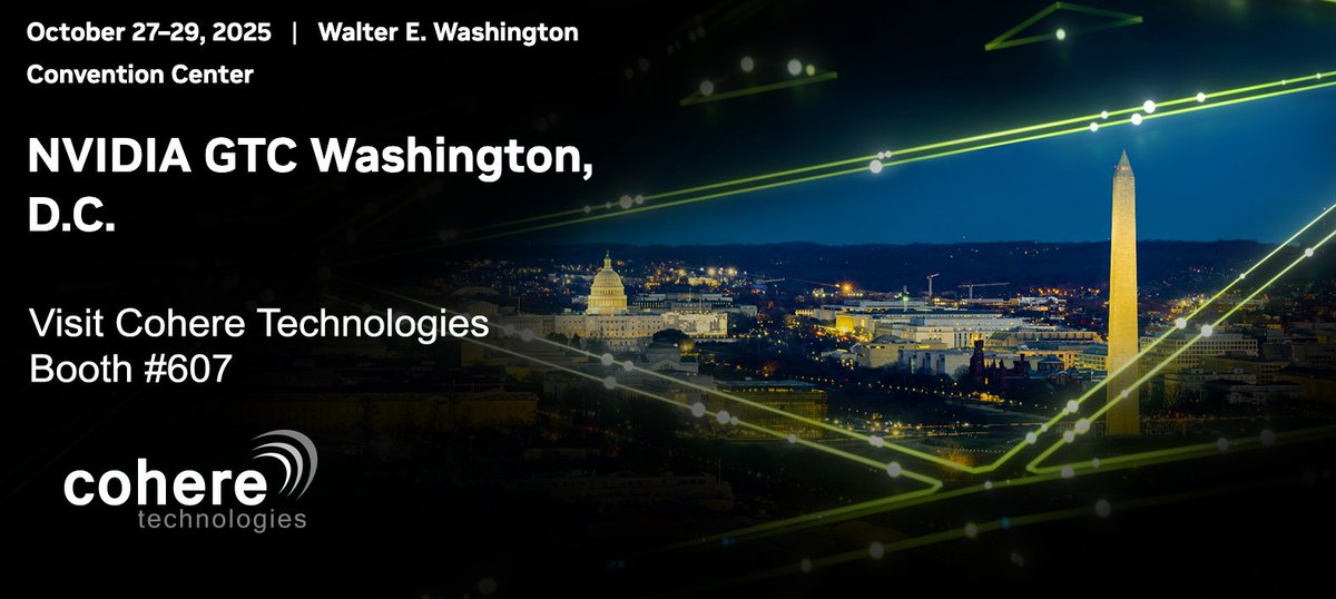 Visit with <a href="/Cohere_MultiG/">Cohere Technologies</a>, Duke University and Virginia Tech this week at <a href="/nvidia/">NVIDIA</a> #NVIDIAGTC in D.C. where they will show a joint collaboration demo showcasing the industry’s first real-time Neural Receiver that works in complex Delay-Doppler channel environments. #5G #6G #ISAC