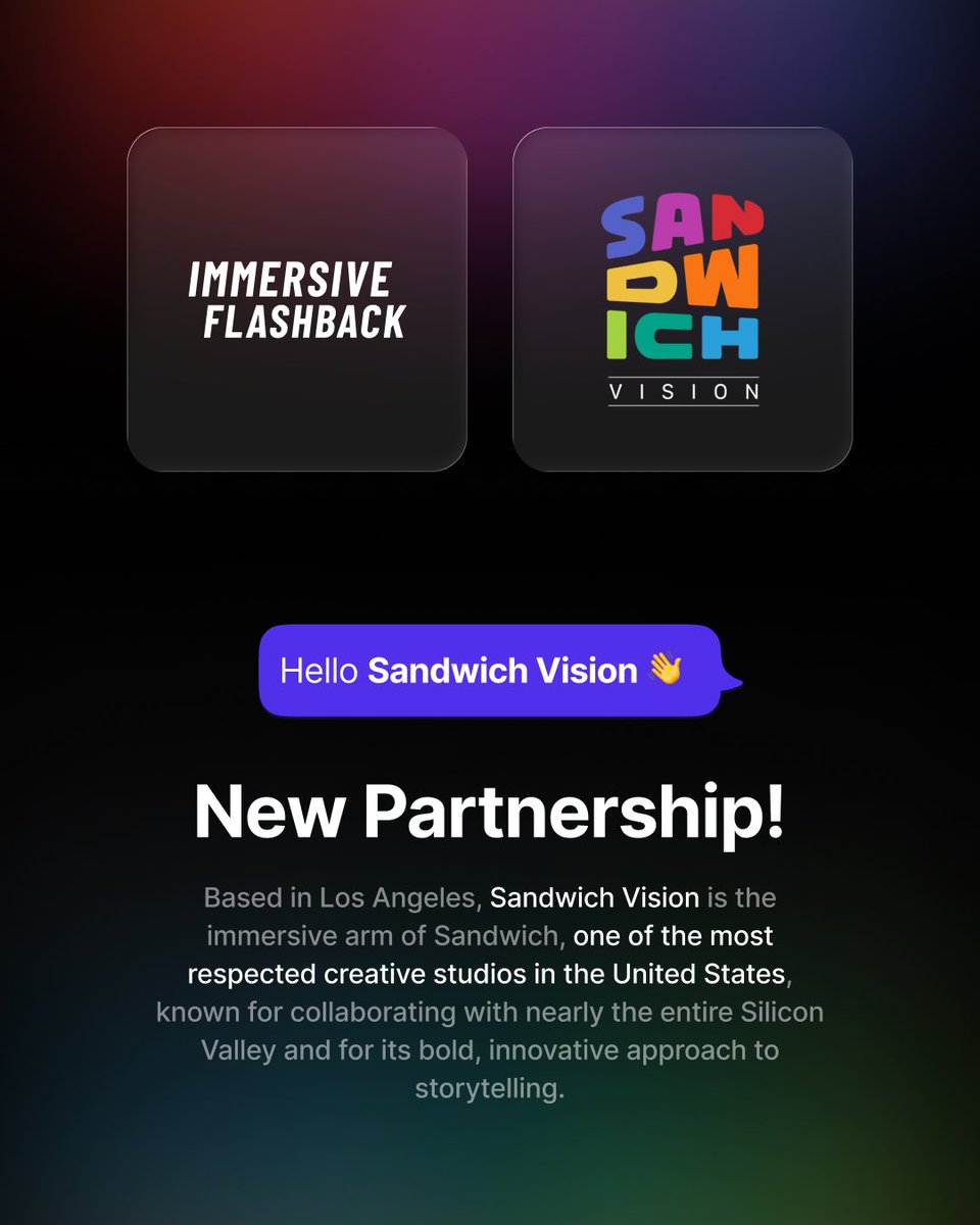 Immersive Flashback tweet media