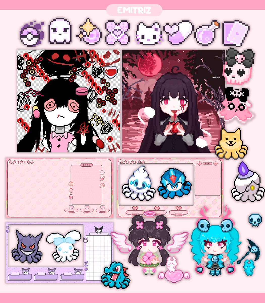 emitriz_'s tweet image. oi alguém tem interesse em encomendar algum trabalhinho de pixel art comigo? to precisando pagar minha fatura e comprar medicações e é meio emergencial, pode ser badge, telinhas de stream, alertas/painéis ou algo bobo como um polvinho ou chibi
se puderem dar rt agradeço muito 🥺
