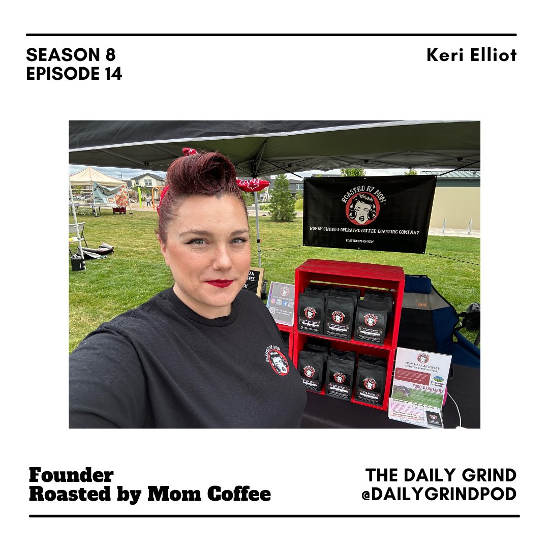 ”Coffee brings people together” on the Daily Grind ☕️. This episode features <a href="/kellyfastruns/">Kelly Johnson 🏃‍♀️</a> and special guest Keri Elliot, who is the founder and owner of Roasted by Mom. 

📲 Tune in today for Keri’s episode in our bio!

#dailygrind #podcast #advice #motivation #storytime