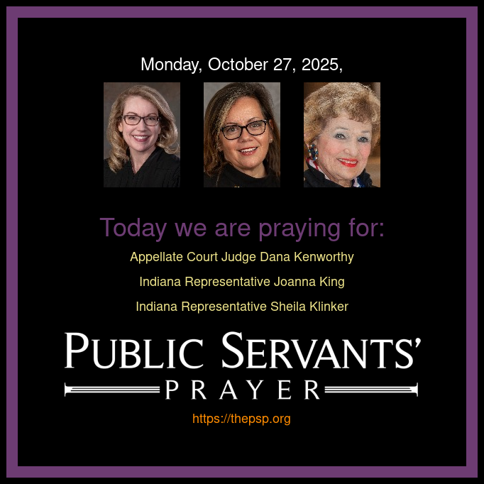 Praying4_IN's tweet photo. Heavenly Father, we lift up Judge Dana Kenworthy, guiding justice in Indiana's courts. Bless her with wisdom and strength, and watch over her family with Your grace. 🙏

Lord, we pray for Representative Joanna King, serving her community faithfully. Grant her clarity in decisions and peace for her loved ones. ❤️

Gracious God, surround Representative Sheila Klinker with Your light as she leads. Fill her heart with hope and protect her family always. 

In Your holy name, Amen.