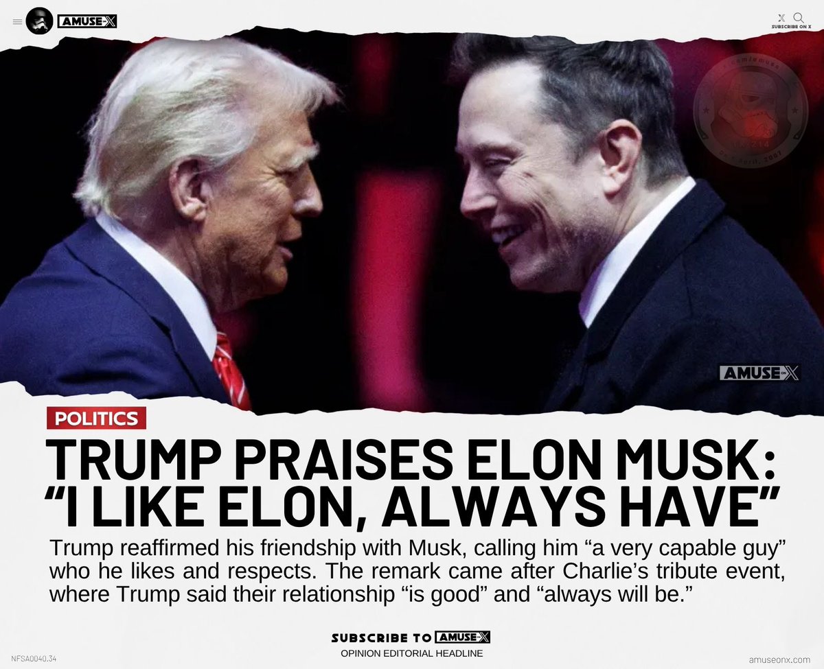 DOGE: President Trump reaffirmed his relationship with Elon Musk aboard Air Force One during his Asia trip saying he likes the billionaire and always will.