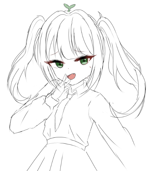 CMPudding717's tweet image. 시험기간에 간단하게 낙서한 지인 캐릭터